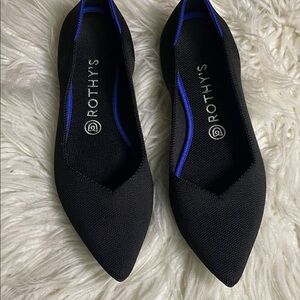 Rothy's Black and Blue Flats